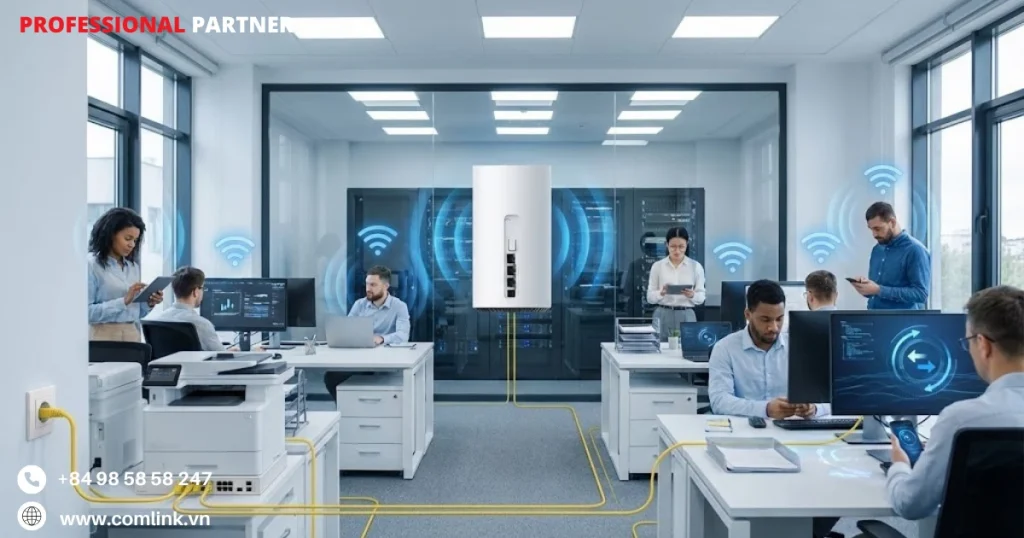 Kết nối WiFi 7 và hỗ trợ mạng LAN có dây