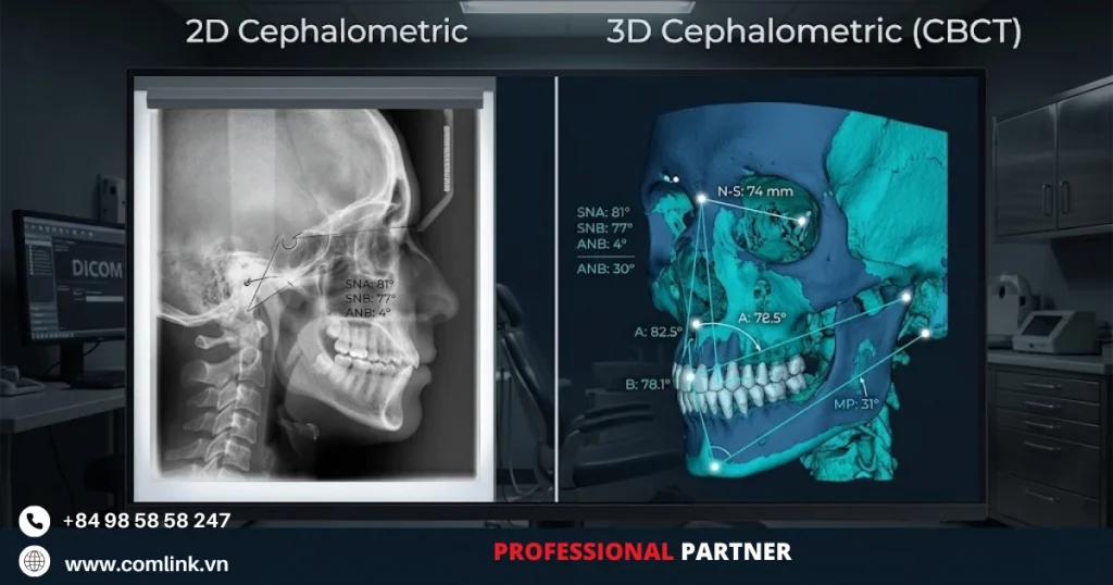 So sánh phân tích Cephalometric 3D va 2D
