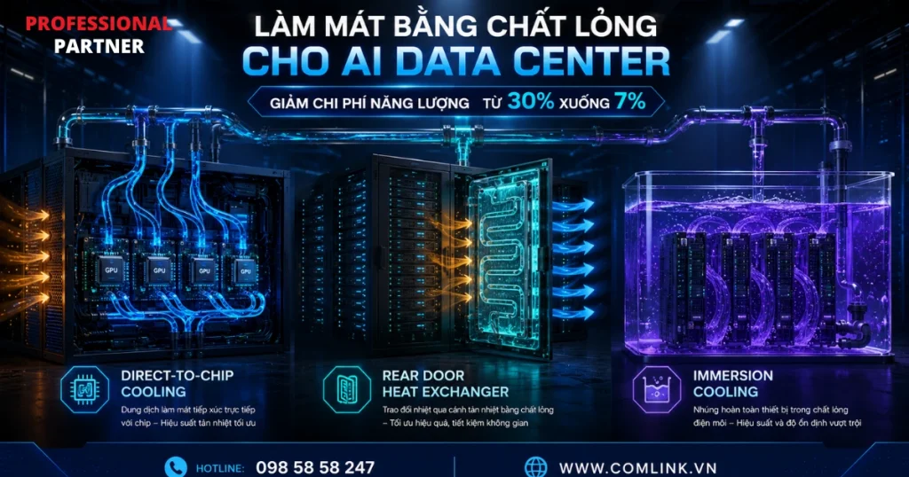 Làm mát bằng chất lỏng để giảm chi phí