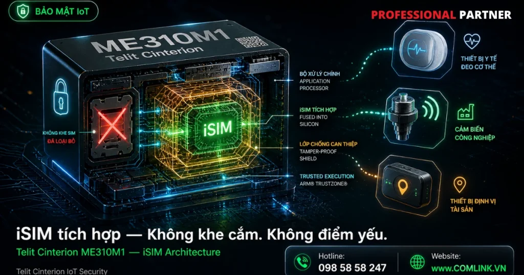 Sử dụng eSIM và iSIM trong bảo mật