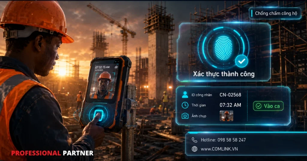 Xác thực sinh trắc học và ghi nhận sự kiện thời gian thực