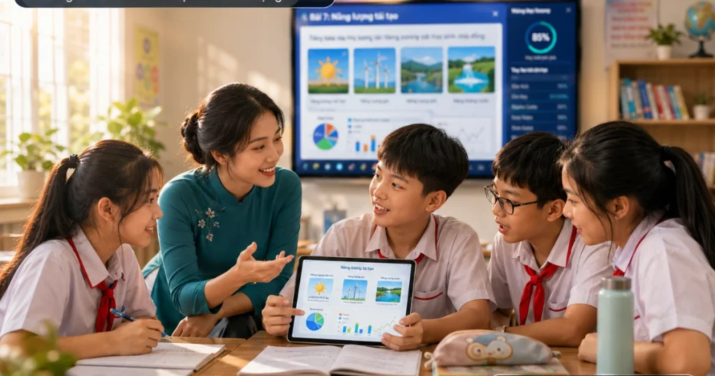 Lớp học thông minh khác lớp học máy chiếu