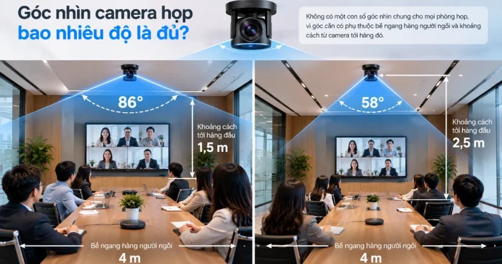 Góc nhìn camera bao nhiêu là đủ